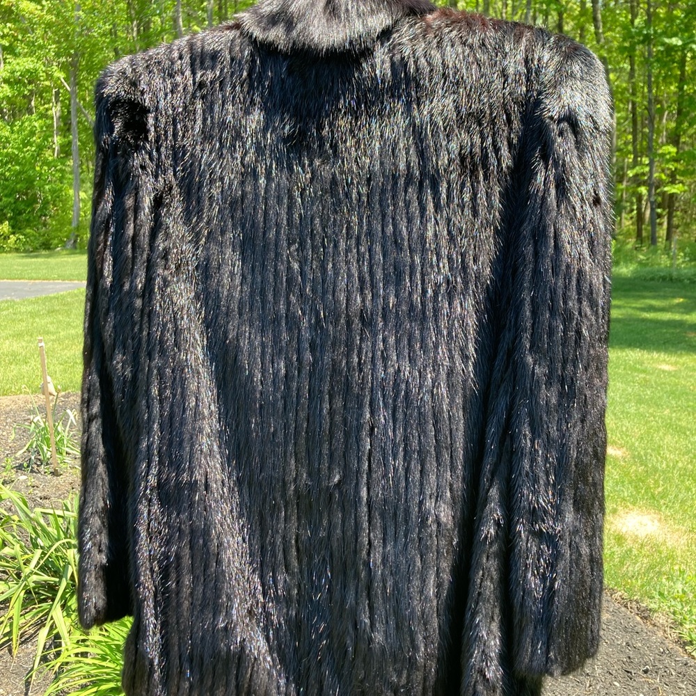 Black Ranch Mink Jacket - Picture 2 of 8